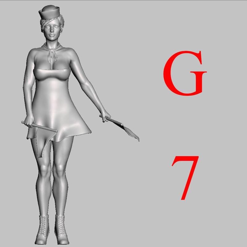 Alphabet. FlagWoman.Letter G