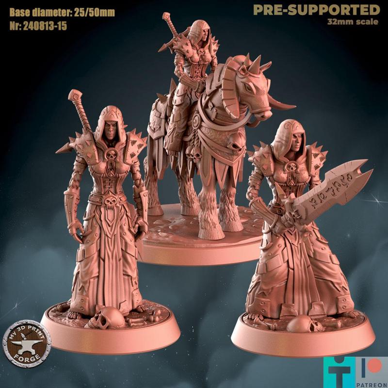 Death Knight Undead Female 3 models