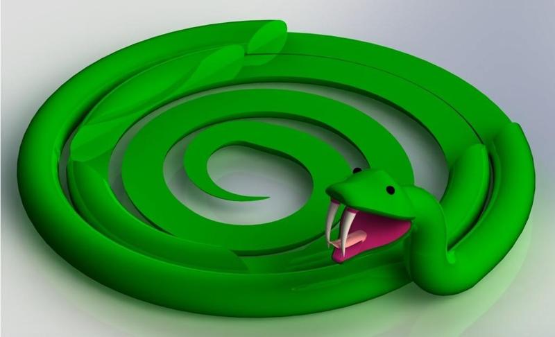 Snake Headphone Holder and Phone Dock