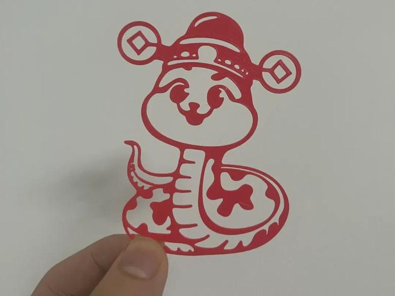 2025 Year of the Snake Window Decoration/God of Wealth Serpent Official/Promotion and Wealth