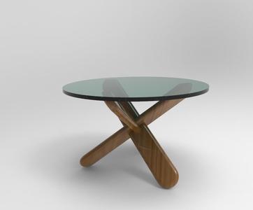 Coffe table parametric model with customizable dimensions. STL model for demo