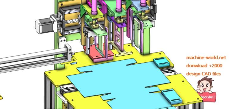 industrial 3D model Automatic carton folding machine
