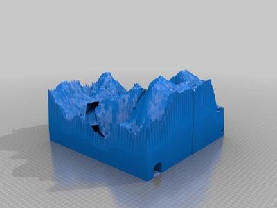 Z-scale mountain 2.5 turn tunnel R145mm