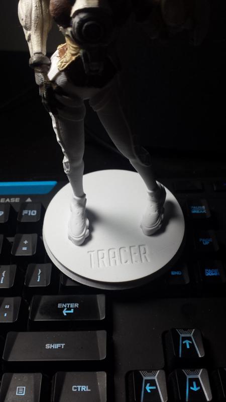 Smaller Tracer Base Plate for Printed Obsession's Model