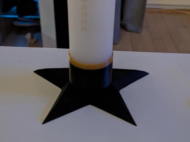 led cristmas candle holder