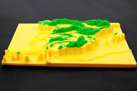spain, mountain ranges 3D relief