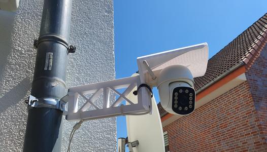 Arm and weather protection for dome camera