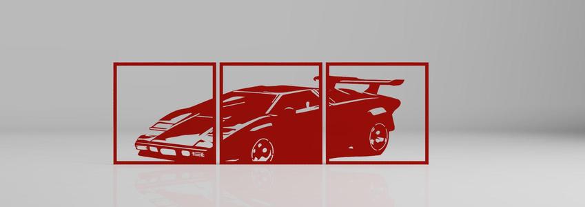 Lamborghini Countach LP 5000s Car Wall art