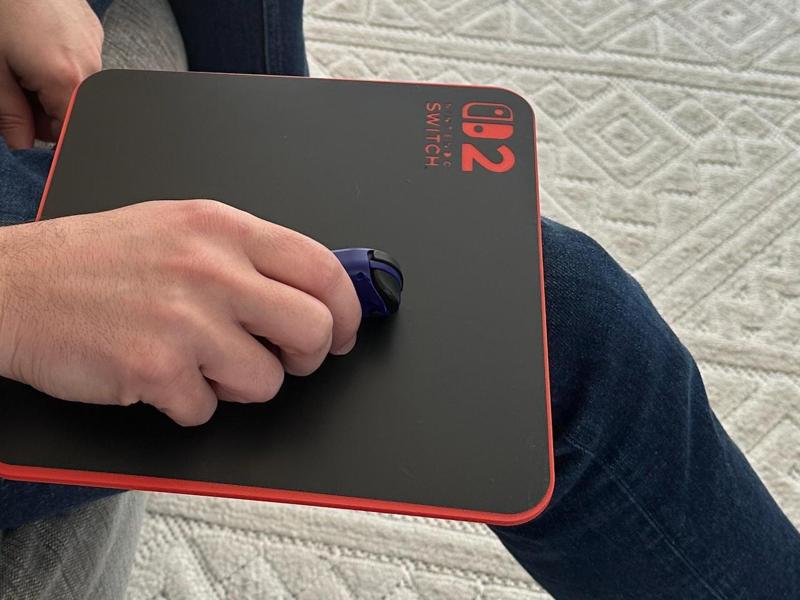 Nintendo Switch 2 JoyCon Leg-Strap Mouse Pad couch
