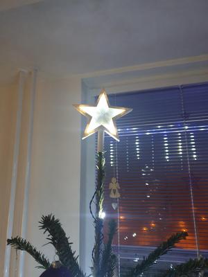 Lighting star for top of christmast tree