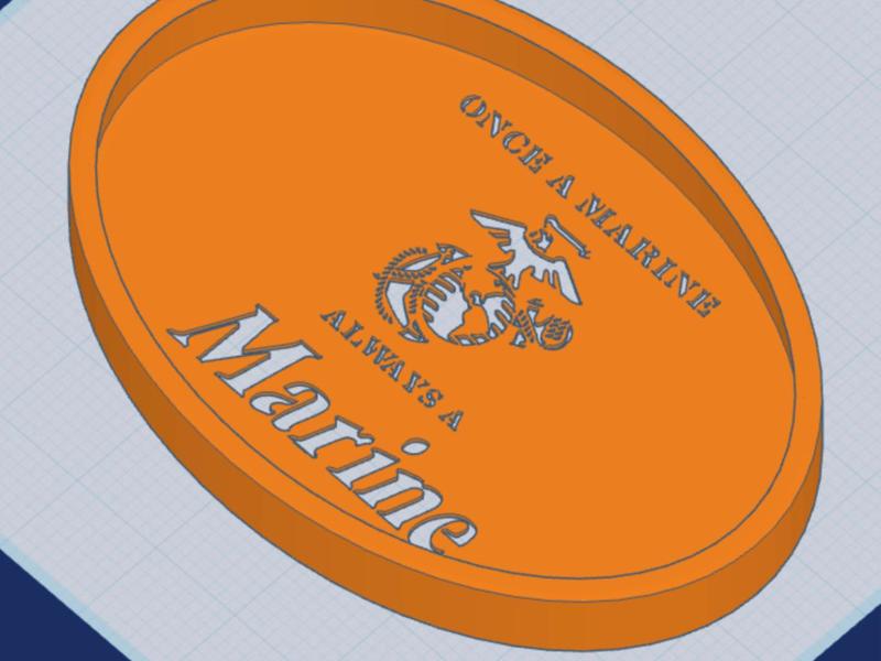 Once a Marine Always a Marine Tray