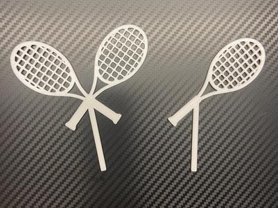 Tennis cake topers 