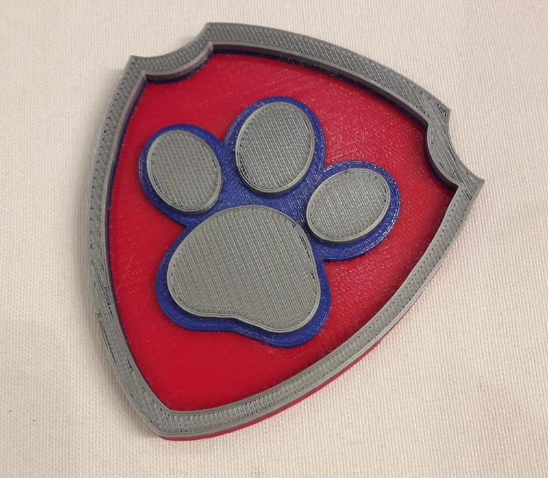 Paw Patrol badge multi color