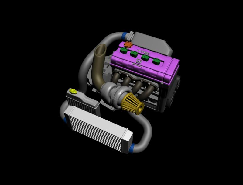 [H]ONDA B18 TURBO FOR 1/64