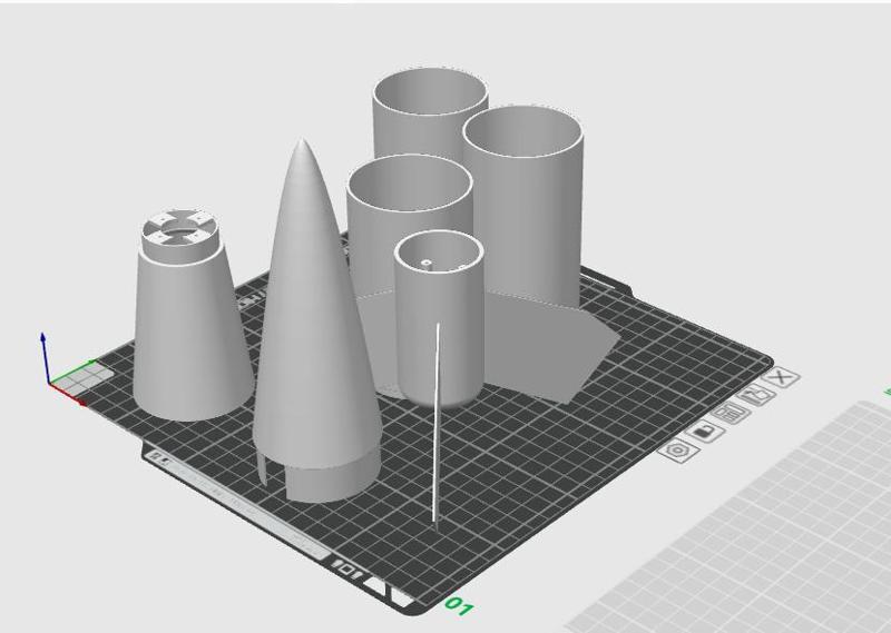 RC ROCKET C6 ENGINE 63CM TALL