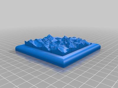 Slide Puzzle with Mountain Topology