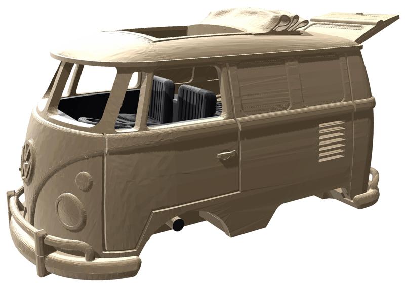 Kool Kombi 1/16 RAGTOP SUNROOF To print the parts and assemble