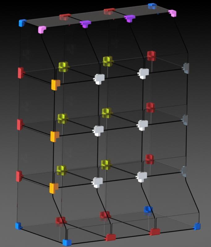 Connection to glass or acrilic 4mm thickness 