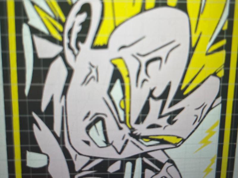 Majin Vegeta light box