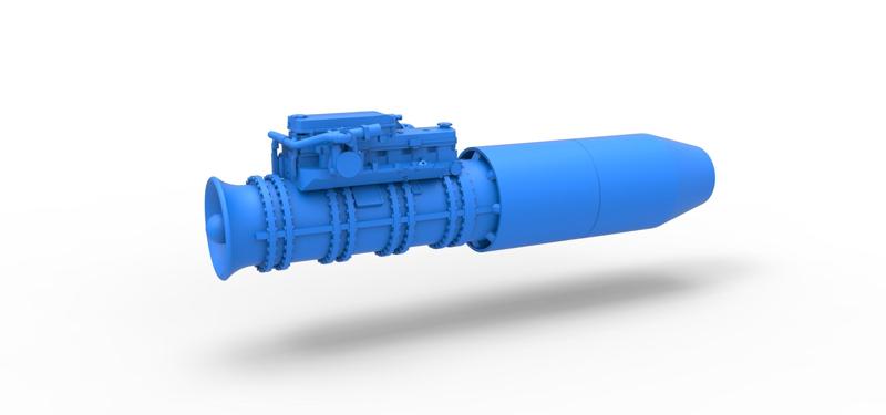 Diecast Jet engine 8 Scale 1:25