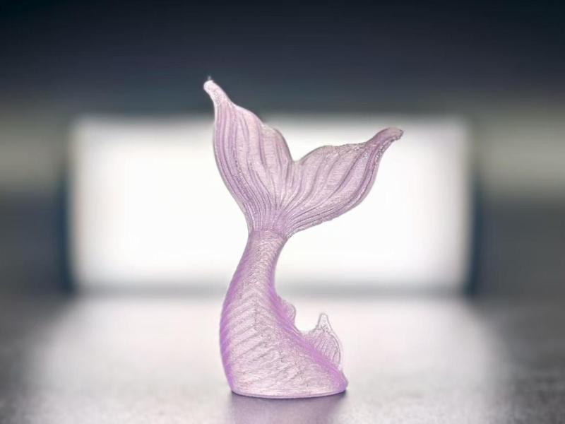 Elegant mermaid tail ornament, no supports