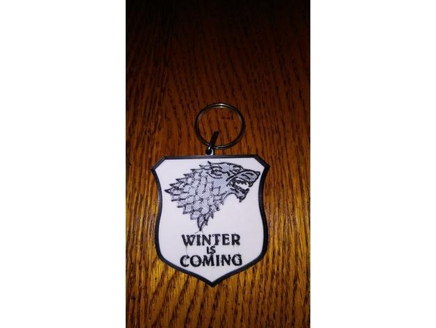 Game of thrones - Stark sigil keychain