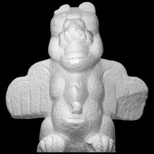 Figure with animal headdress