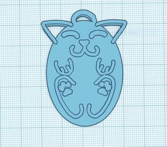 Kitten key chain necklace thingy  