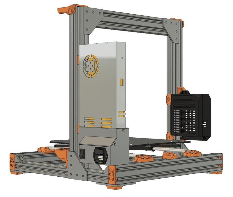 Mean Well LRS-350 PSU Case for Prusa i3 Bear Full Upgrade