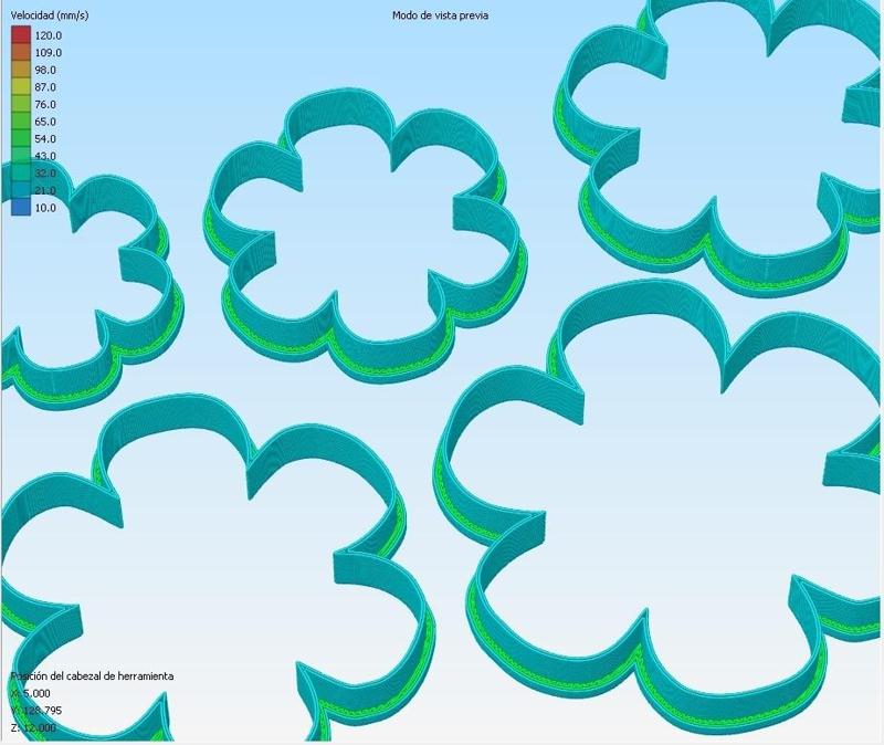 Flor de liz - flower - Combo x 5 measures