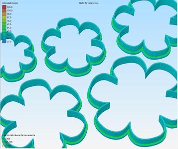 Flor de liz - flower - Combo x 5 measures