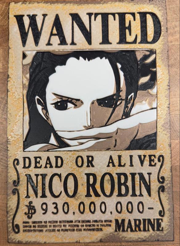 One Piece - Nico Robin Wanted Poster