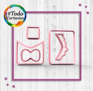 Shopkins collage chocolate cutter