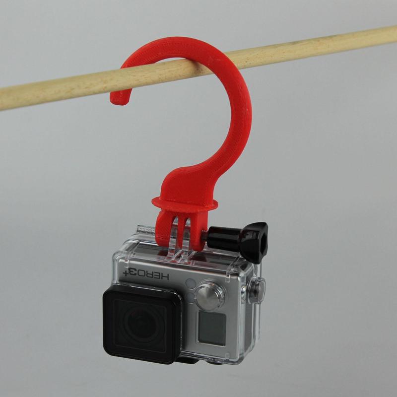 Hanger attachment design for GoPro