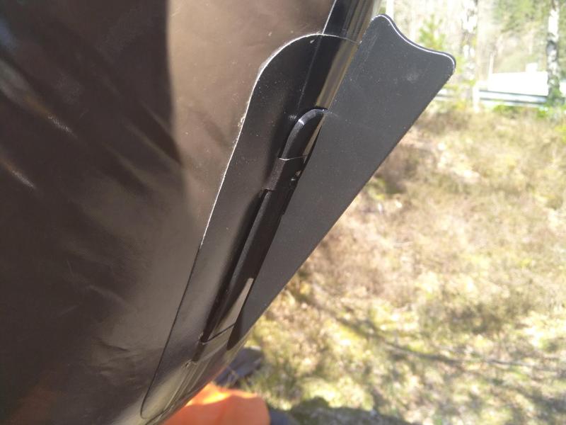 Packraft (Kipara) Skeg, Full size and low-profile!