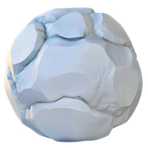 Textured Spherical Rock