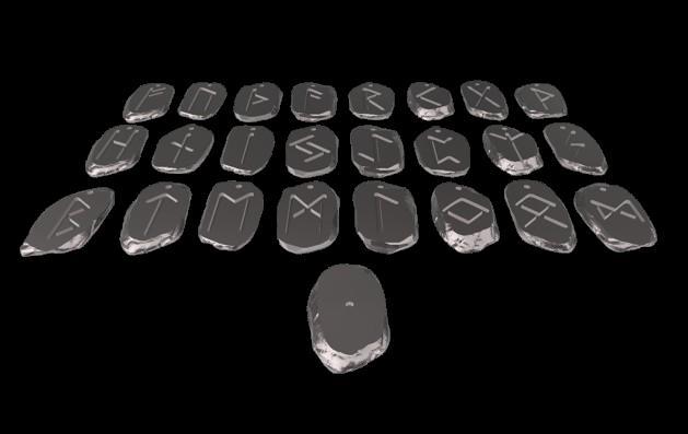 Pack of 24 Viking Runes with Odin