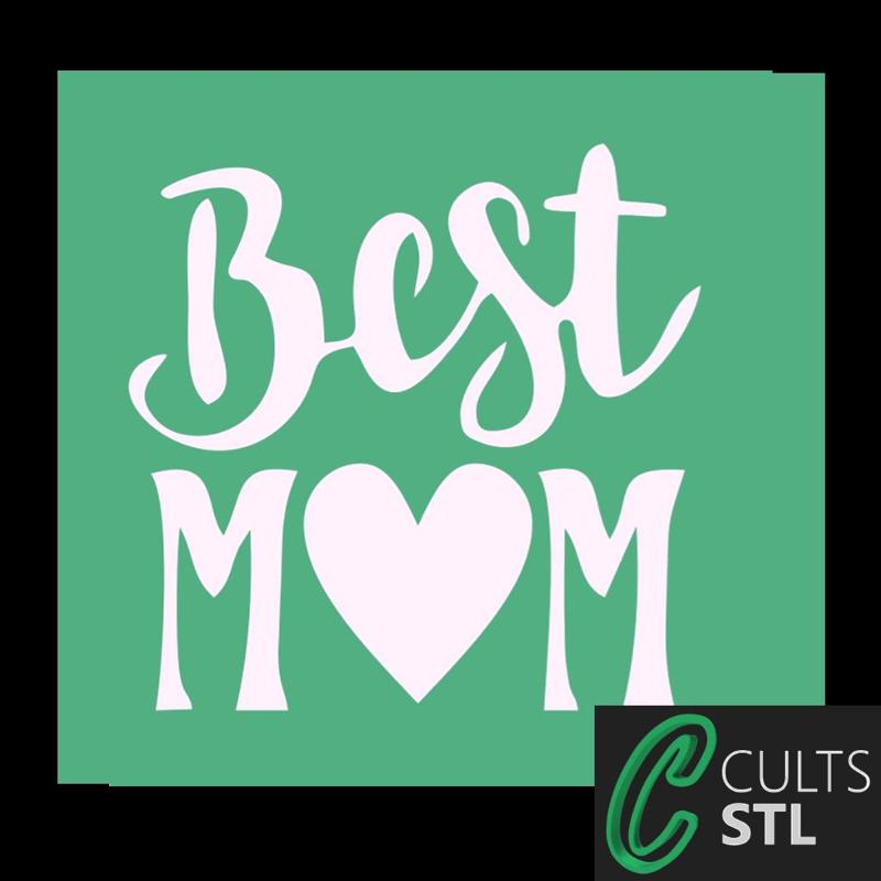Stencil Best Mom - 10x10cm