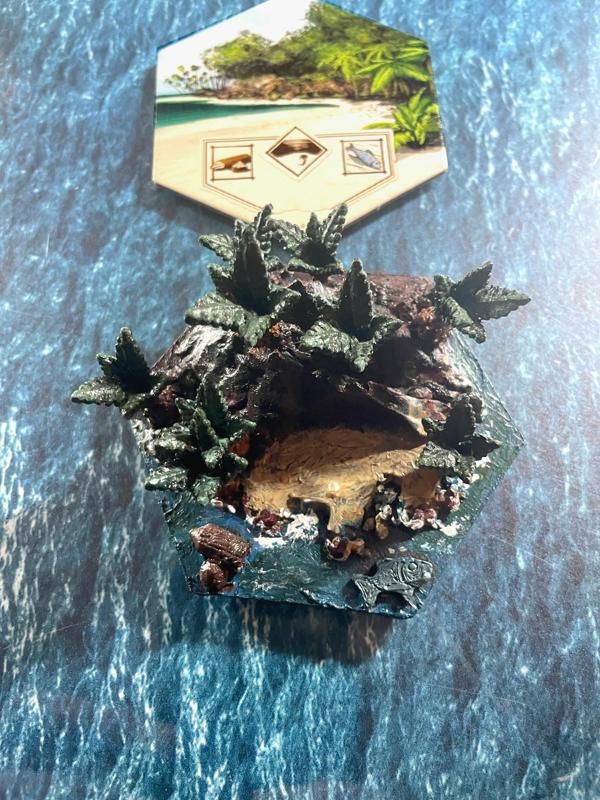 Tile Island 3D Beach - Robinson Crusoe: Adventures on the cursed island - board game lucified