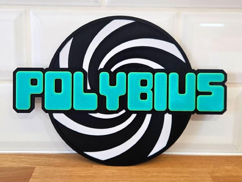 Polybius Arcade Sign – 3D Wall Art - V2