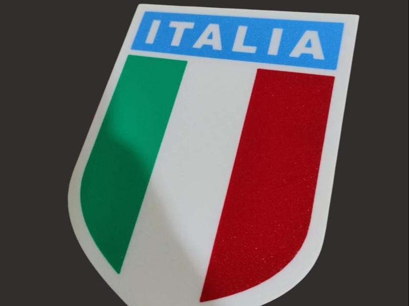 Italian Scudetto 15cm high, 12cm wide