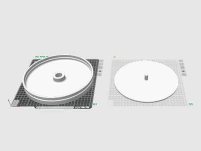 Rotating Tray with Nylon Thread Pull