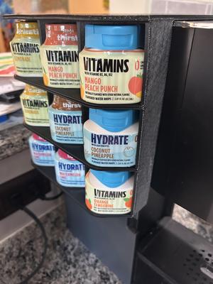 Ninja Thirsti drink pod side shelf storage rack (1 and 2 piece easy to print)