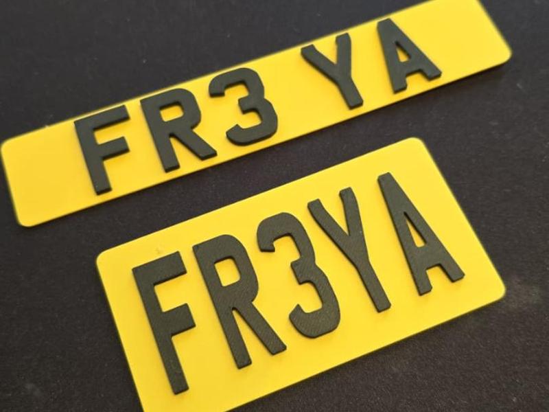 Customisable License Plate/Number Plate Generator