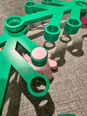 Lego Wreath Flower Pin Back Peg Holder