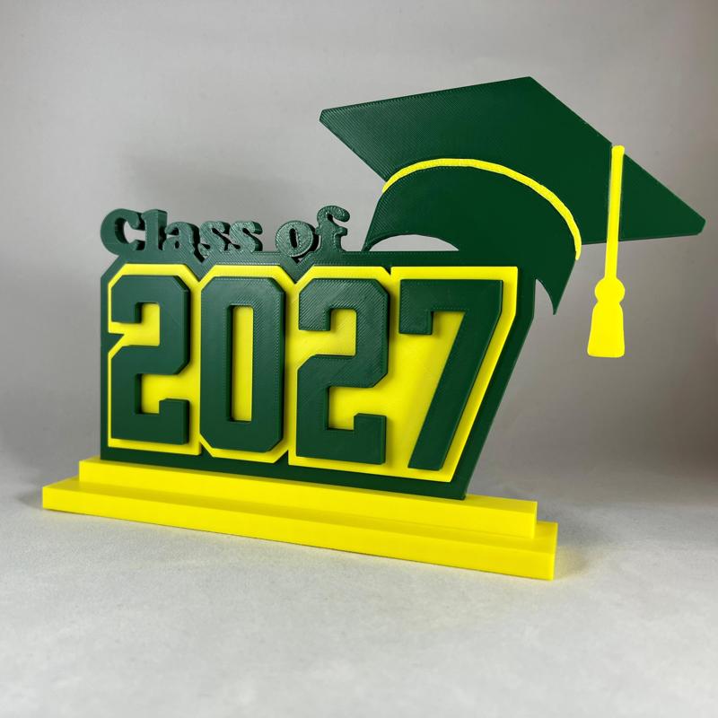 2027 Graduation Decoration STL File – Perfect for Gifts and Celebration - NO AMS - COMMERCIAL LICENS