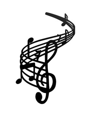 music notes - wall art