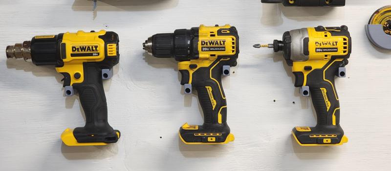 Dewalt Drill / Impact / Heat gun Minimalistic Wall Mount