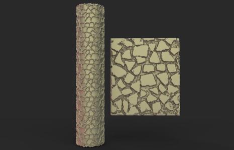 Texture rolling pin No31