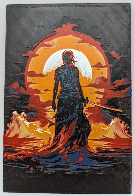 Female Samurai - HueForge